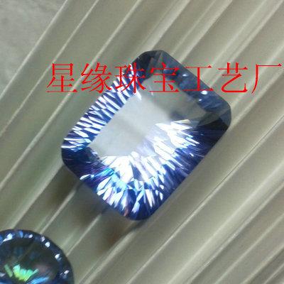 供應(yīng)八角形電鍍彩色水晶價格