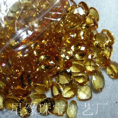 供應(yīng)黃晶寶石戒面