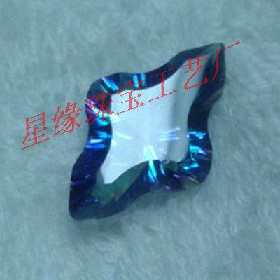 供應千禧切工白水晶電彩鍍色水晶