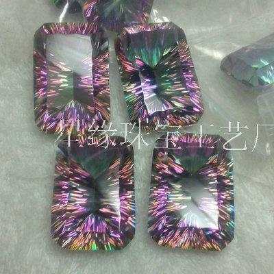 供應(yīng)千禧工寶石七彩水晶