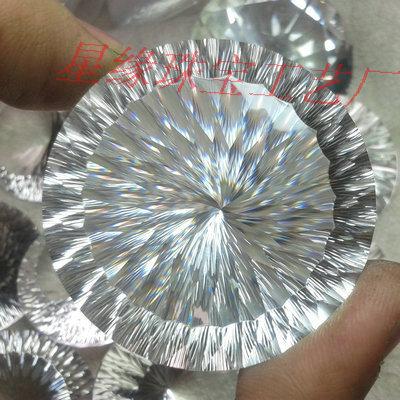 供應(yīng)50mm白水晶千禧石