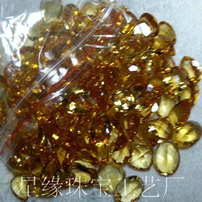 供應(yīng)黃晶寶石戒面