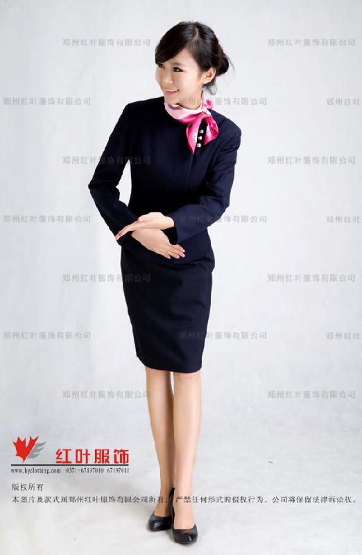 供應(yīng)鄭州空姐服定做3-鄭州紅葉服飾