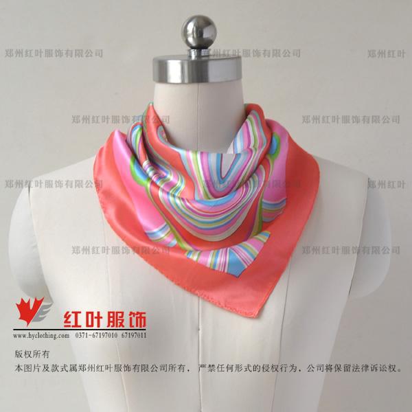 供應(yīng)絲巾定做6-鄭州紅葉服飾