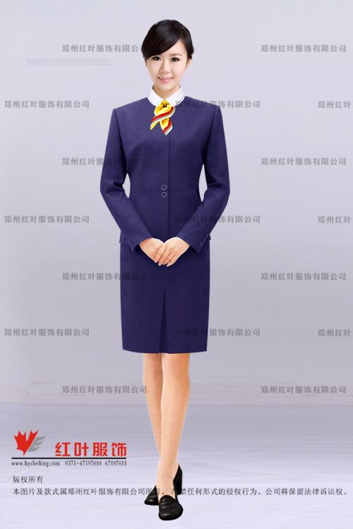 供應(yīng)鄭州空姐服定做4-鄭州紅葉服飾
