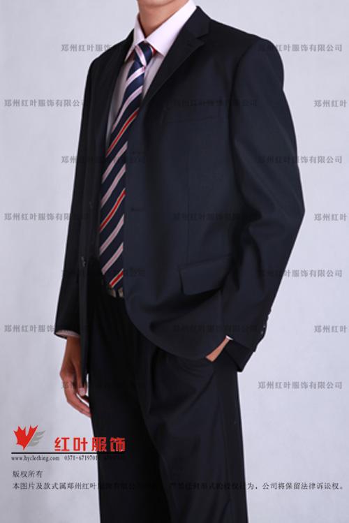 供應鄭州紅葉男西服11定做