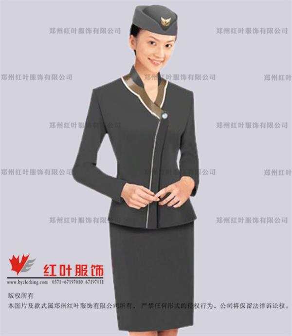 供應(yīng)空姐服09定做職業(yè)裝找鄭州紅葉服飾
