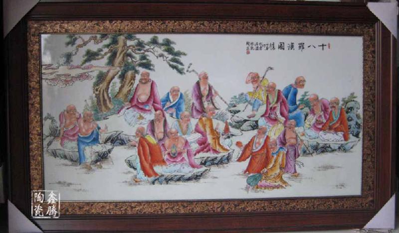 供應(yīng)清明上河圖瓷板畫 青花瓷板畫批發(fā)價(jià)格