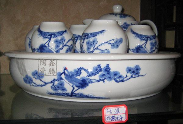 供應(yīng)景德鎮(zhèn)功夫茶具 青花瓷套裝茶具價(jià)格