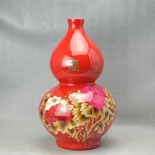 供應(yīng)中國紅麥桿花瓶 鑫騰陶瓷廠家 大量直銷