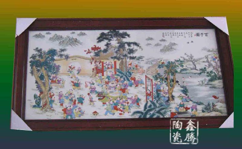 供應(yīng)清明上河圖瓷板畫 青花瓷板畫批發(fā)價(jià)格