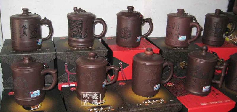 供應(yīng)景德鎮(zhèn)陶瓷廠家直銷紫砂茶杯 禮品陶瓷茶杯批發(fā)