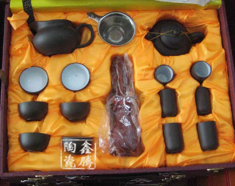 供應(yīng)景德鎮(zhèn)廠家定做紫砂茶具 青花功夫茶具