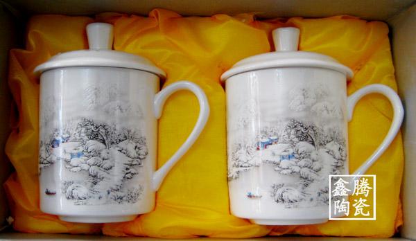 供應(yīng)陶瓷廠家直銷禮品陶瓷對杯