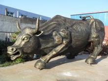 仿真牛雕塑  玻璃鋼雕塑牛