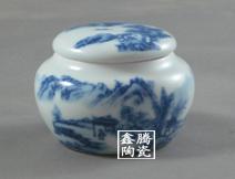 供應(yīng)青花瓷密封罐，陶瓷食品罐