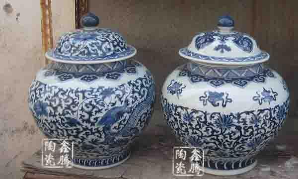 供應(yīng)青花瓷密封罐，陶瓷食品罐