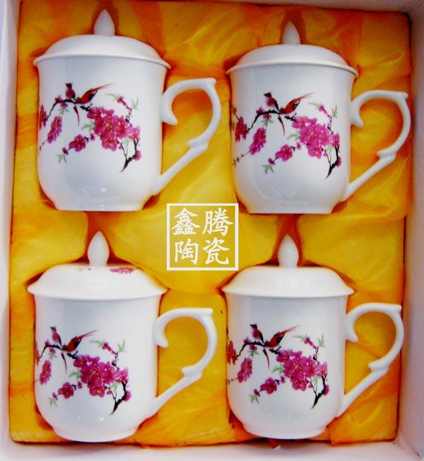 供應景德鎮(zhèn)陶瓷茶杯，定做禮品陶瓷茶杯