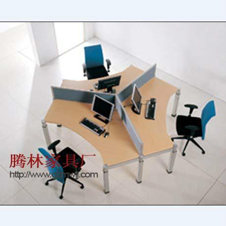 廣州三人位屏風辦公桌卡位圖片/廣州三人位屏風辦公桌卡位樣板圖 (4)