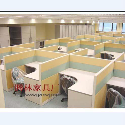 供應(yīng)辦公樓*職員屏風(fēng)辦公桌/組合屏風(fēng)電腦桌/四人位職員卡位/廣州家具廠定制