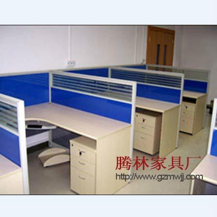 供應多人位組合屏風辦公桌，四人位辦公，職員辦公桌圖片，報價，廣州家具廠*直銷