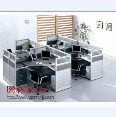 簡約屏風(fēng)辦公桌圖片/簡約屏風(fēng)辦公桌樣板圖 (4)