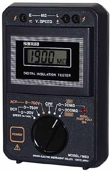 日本三和M53數(shù)字式兆歐計(jì)圖片