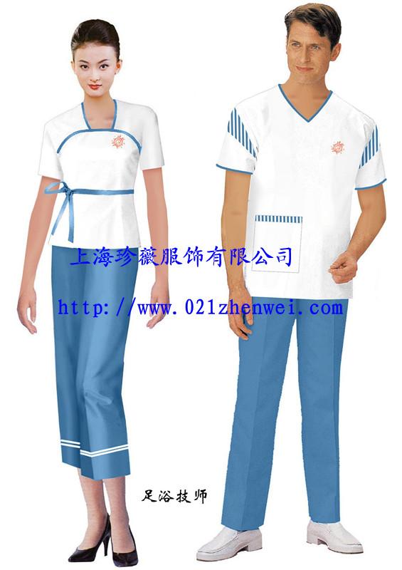 汗蒸技师服/养身馆技师服图片