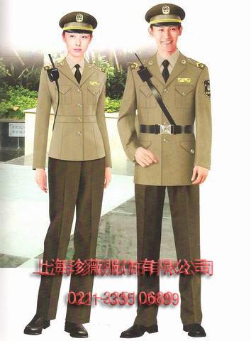 冬季防寒呢子大衣/专业定做保安服图片