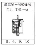 T1单板整定弹簧组件弹簧支吊架图片