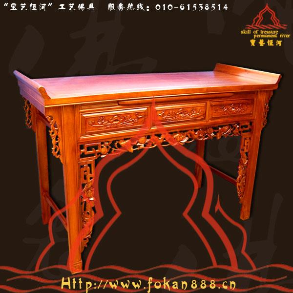 60寸明式巧頭供桌佛龕圖片