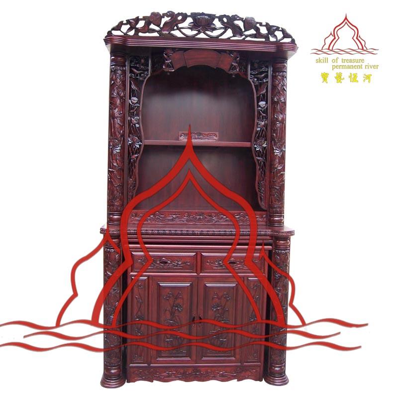 供應(yīng)雙層荷花柱套柜佛龕
