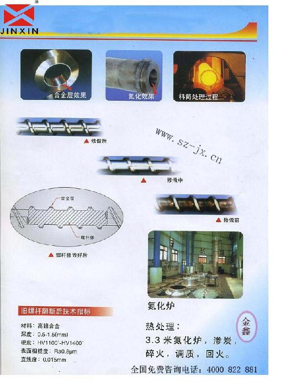 修理料筒/料筒螺杆维修厂/料筒加工图片