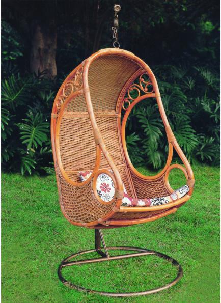 供應(yīng)6076滿心點點藤編單人吊椅吊籃，昆明盤龍?zhí)偎噺S藤編吊椅吊籃沙發(fā)
