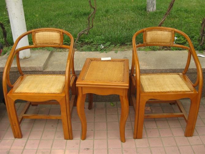 昆明藤椅陽臺休閑椅藤椅三件套系列圖片