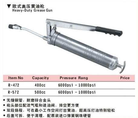 歐式高壓黃油槍圖片