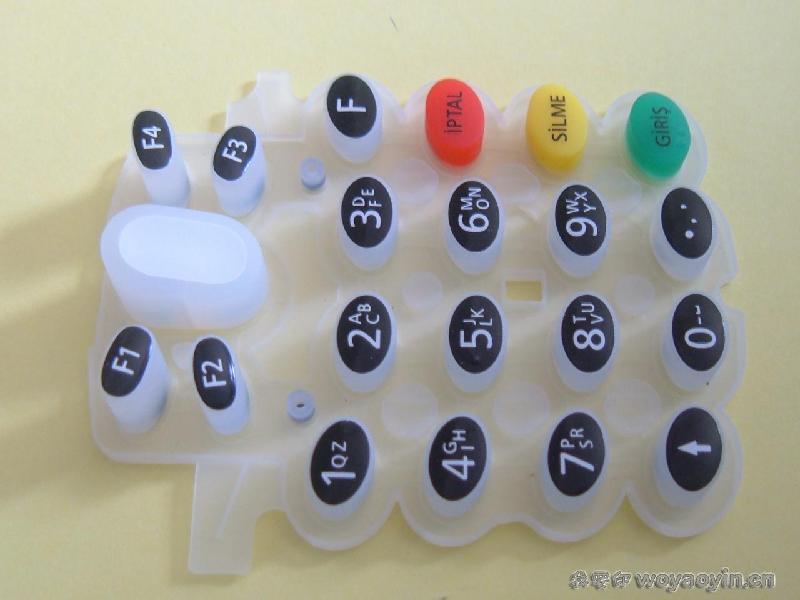 供應深圳硅膠按鍵絲印印字加工