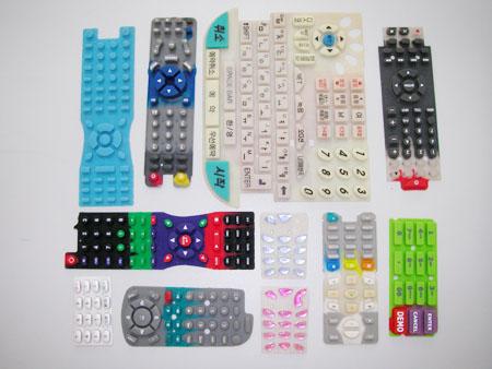 各種硅膠導(dǎo)電遙控器按鍵圖片