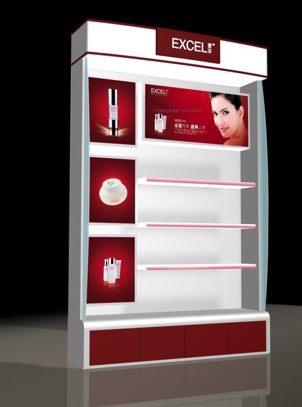 木制化妝品形象專賣店展示柜圖片