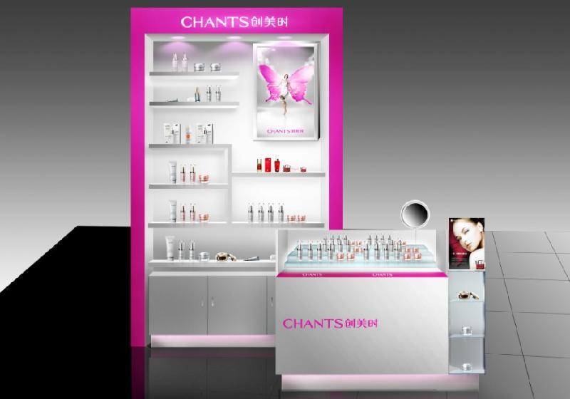品牌化妝品專賣店展示柜圖片