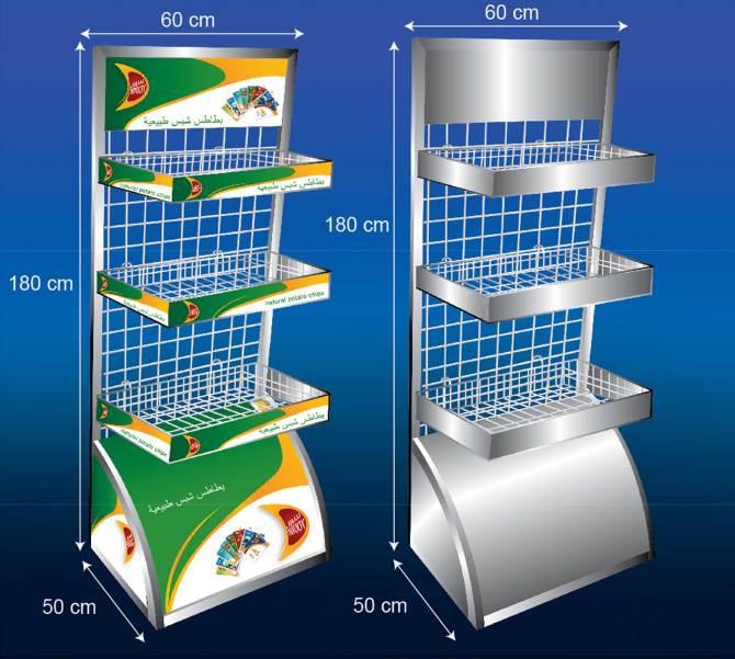 五金食品終端陳列展柜展架圖片
