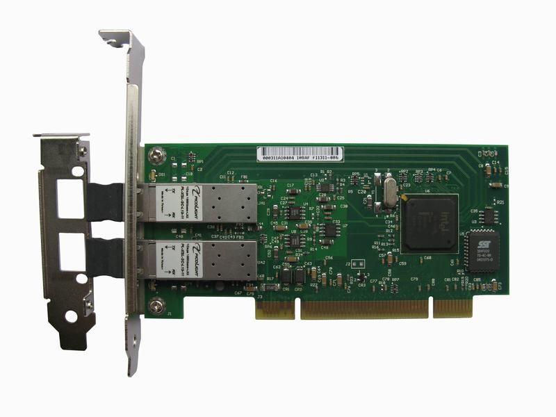 intel82546雙口單模桌面光纖網(wǎng)卡圖片