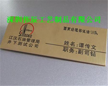 供應(yīng)深圳那里可以定做公司logo胸牌