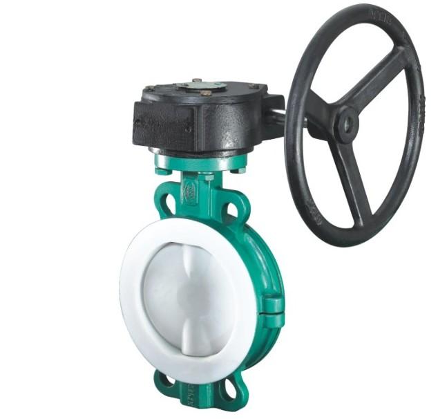 D371F4對夾式襯氟蝶閥圖片