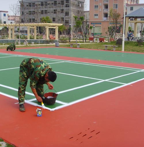 茂名體育場地涂料，高州網(wǎng)球場地面*油漆，茂南球場地坪漆批發(fā)銷售