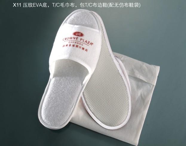 供應(yīng)酒店賓館*一次性無紡布拖鞋 EVA底防滑拖鞋