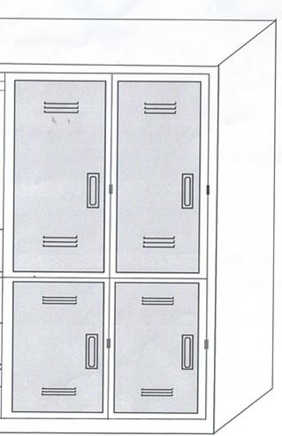 广东惠州大型工地员工衣柜储物柜图片