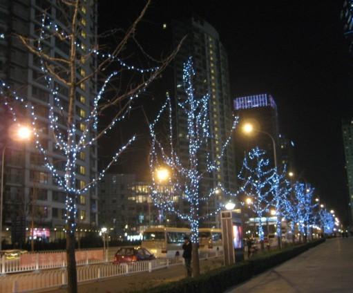 北京供應(yīng)圣誕燈樹(shù)圣誕節(jié)布景LED景觀照明