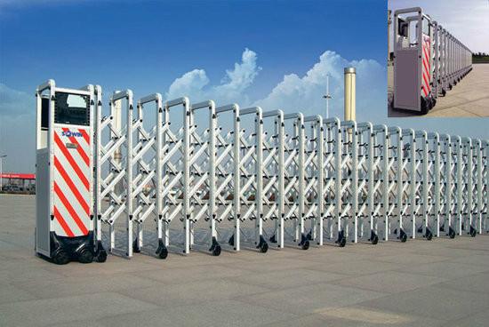 不銹鋼電動(dòng)伸縮門圖片/不銹鋼電動(dòng)伸縮門樣板圖 (3)