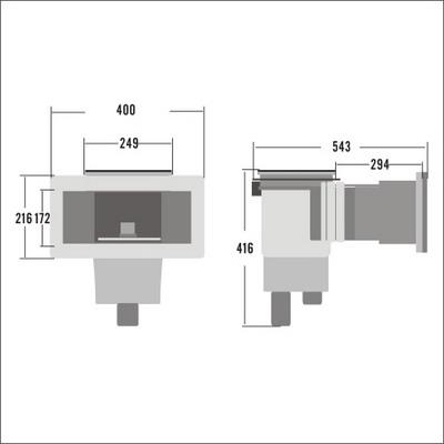 供應游泳池水面垃圾收集器/寬面溢水器